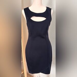 Guess cutout dress. Sz 6. Navy blue. Pre-owned
